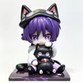 miHoYo Genshin Impact Wanderer Fairy Tale Cat Q Version Anime Figure Cute Sitting Scaramouche Doll Collection Model Ornament Toy