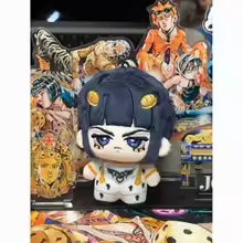 10cm Stuffed Bruno Plushie Doll Toys Anime Bucciarati Decorative Pendant Keychain Plush Doll Fans Holiday Xmas Gifts