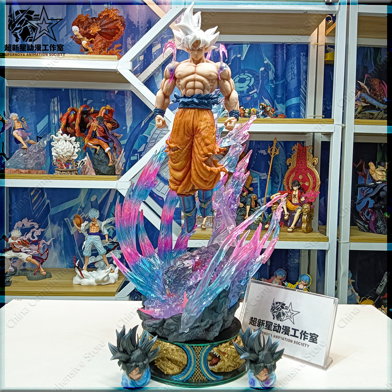 **Son Goku Autonomous Ultra Instinct Action Figure - 25/50cm Dragon Ball Collectible Statue & Desktop Toy**