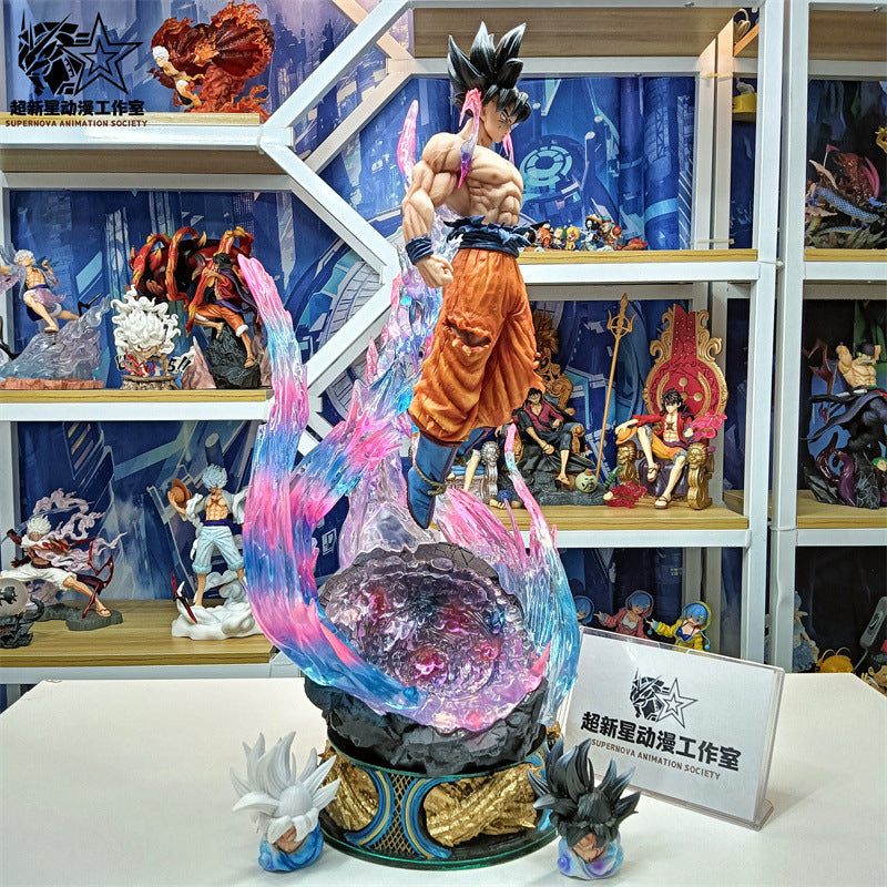 **Son Goku Autonomous Ultra Instinct Action Figure - 25/50cm Dragon Ball Collectible Statue & Desktop Toy**