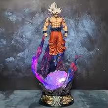 **Son Goku Autonomous Ultra Instinct Action Figure - 25/50cm Dragon Ball Collectible Statue & Desktop Toy**